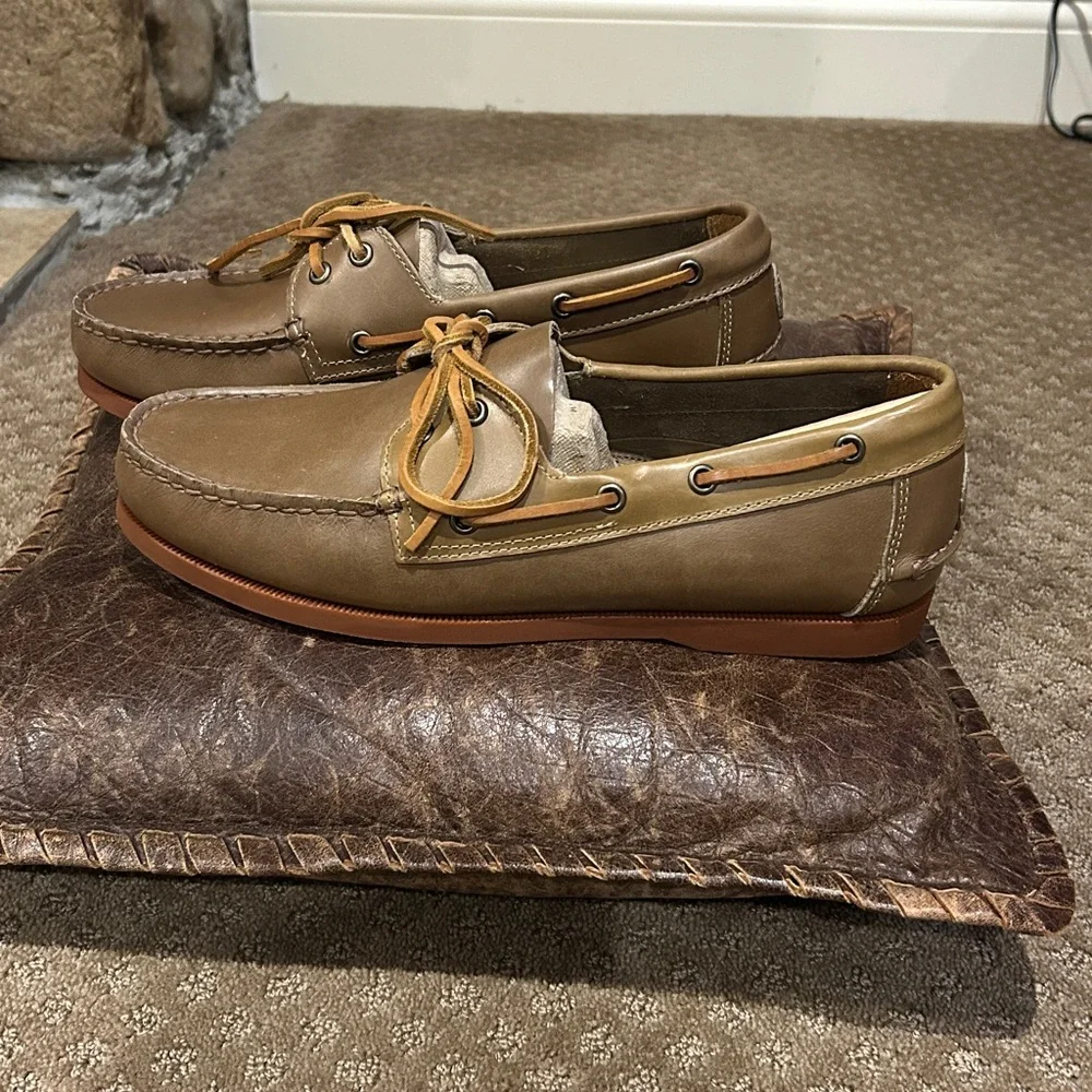 Just Like Sebago’s Froats Brown W/Brown Rubber Soles Wellfleets Boat Shoes